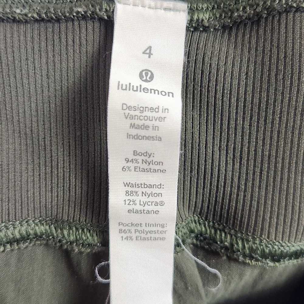 Lululemon Dance Studio Jogger Pants Dark Olive Green Size 4